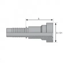 SUPERCAT FLANGE 1 - H. 3/4